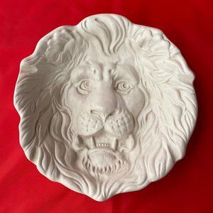 #SOLD-on-ebay* Haeger Lion Head Plate Rare Vintage
